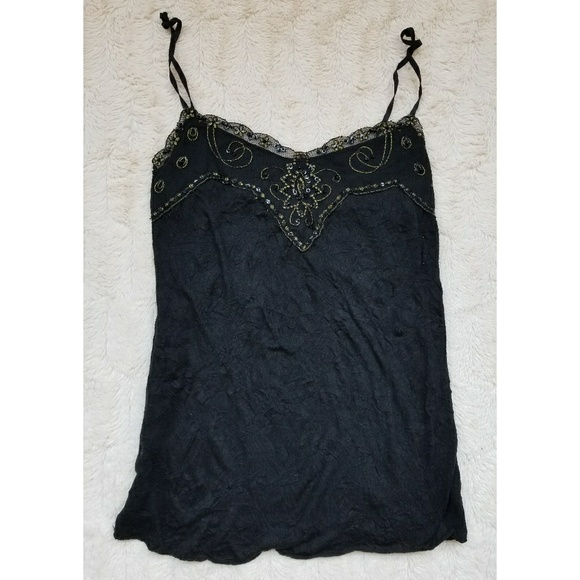 Black embellished top - Picture 1 of 8